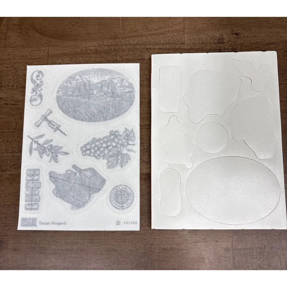 Stampin' Up! Tuscan Vineyard Stamp Set 141902 Cling Set of 8